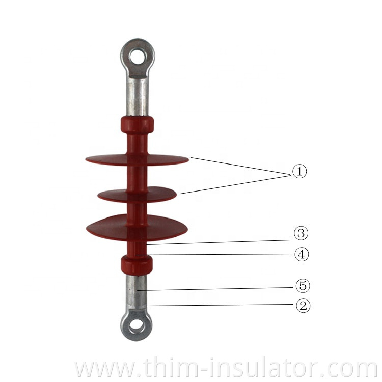 24kv composite suspension insulator